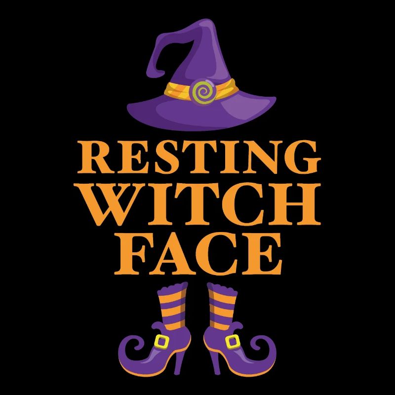Visage de sorcière au repos