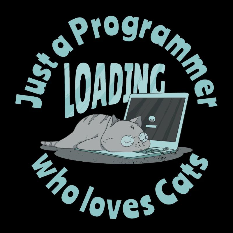 Nur ein Programmierer, der Katzen liebt