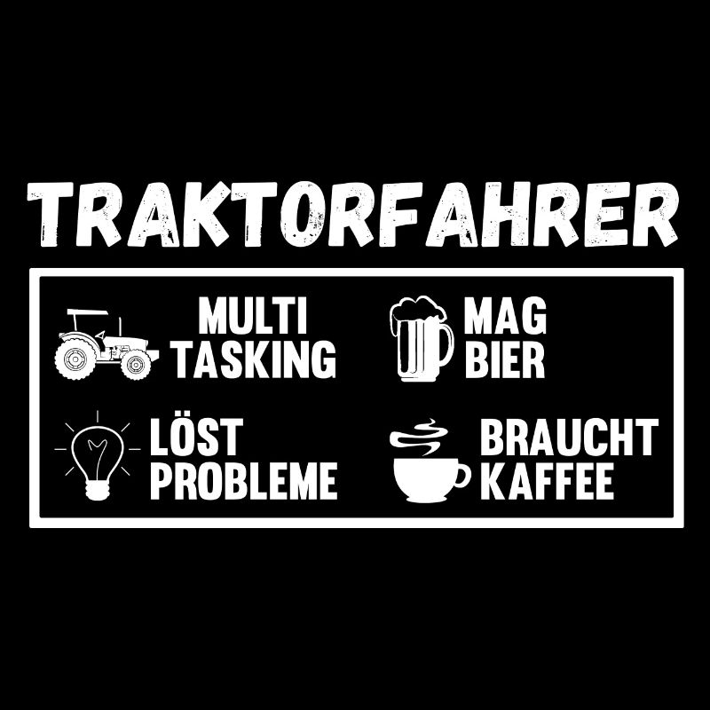Kaffee Bier Traktor Trecker Landwirt Bauer