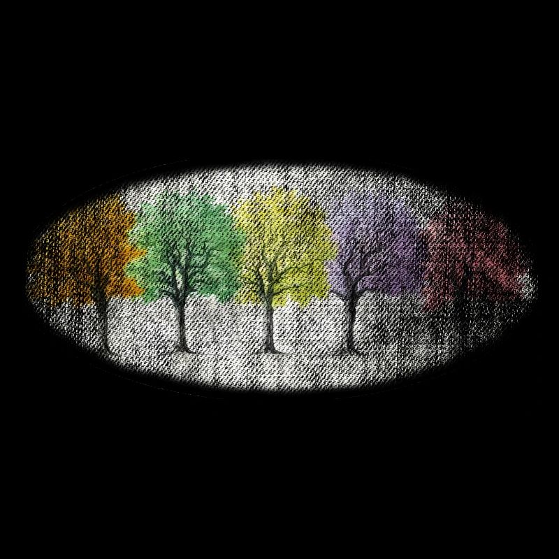 bunt winter wald winterwald