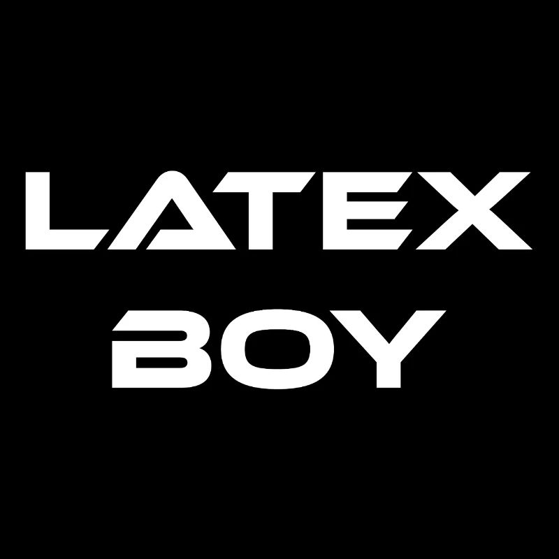 Lettertype ontwerp "Latex Boy"