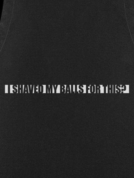 I shaved my balls