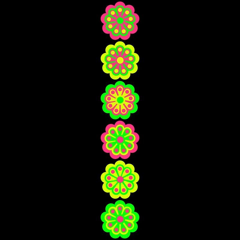 fleurs colorées