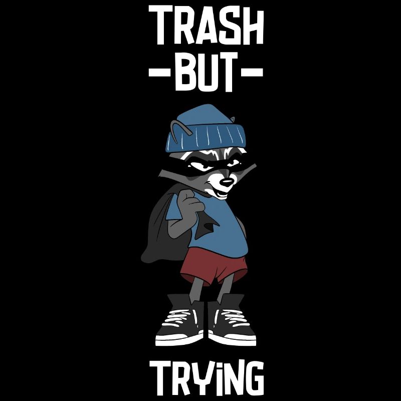 Waschbär Racoon Lustig Spruch Geschenk