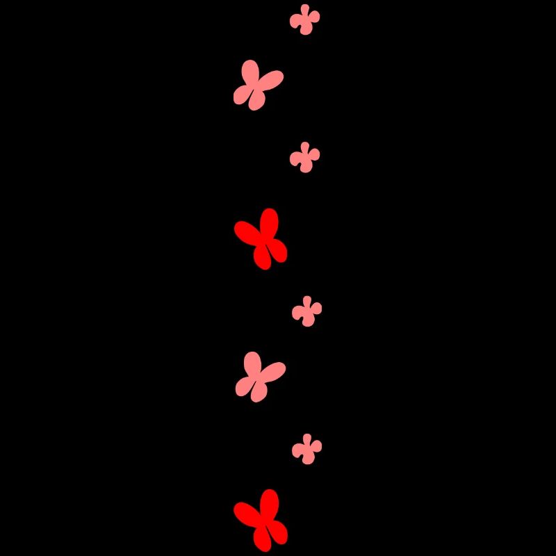 papillons et fleurs