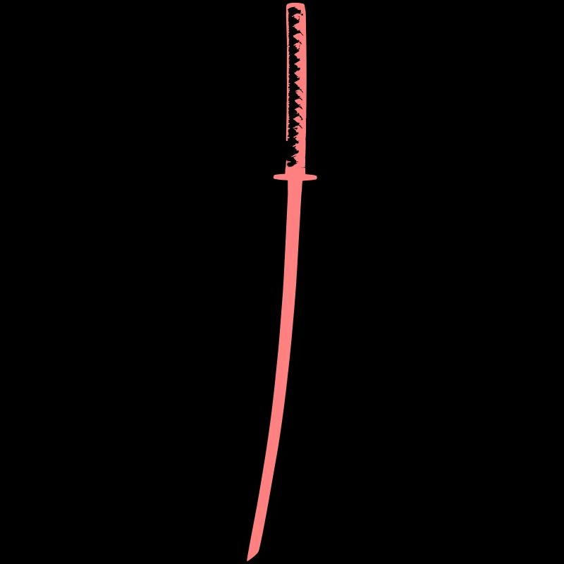 Katana trois couleurs rétro Samurai épée 01