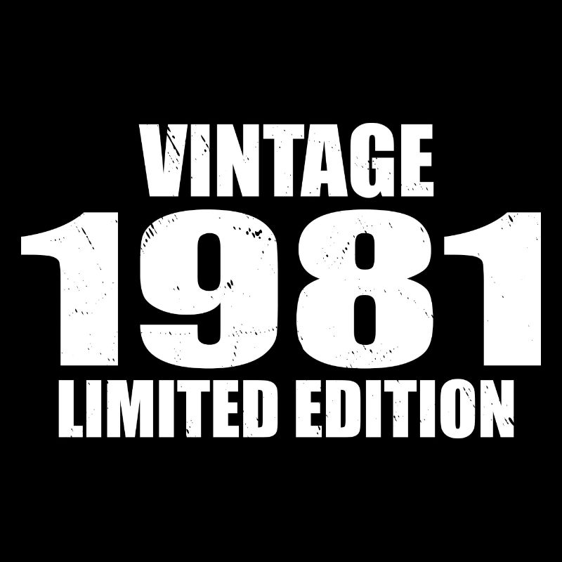 Vintage 1981 Birthday 1981 - Retro 1981
