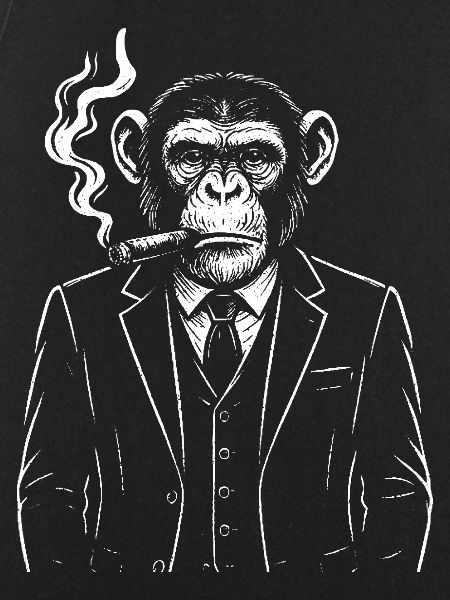 Elegant Monkey Smoking Cigar