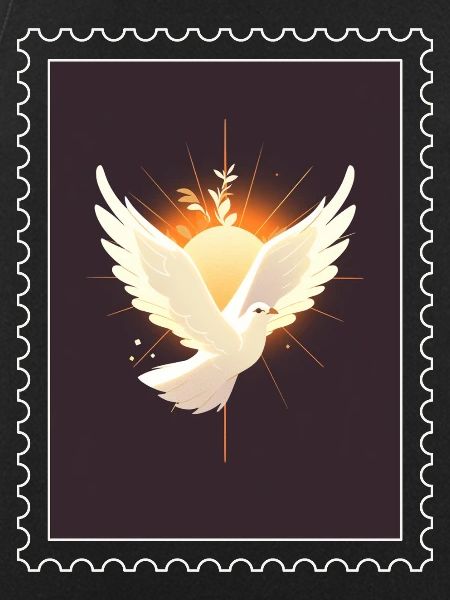 "Dove of Peace" stamp