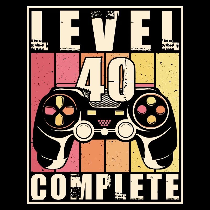 40e anniversaire Niveau 40 Cadeau complet de 40 ans