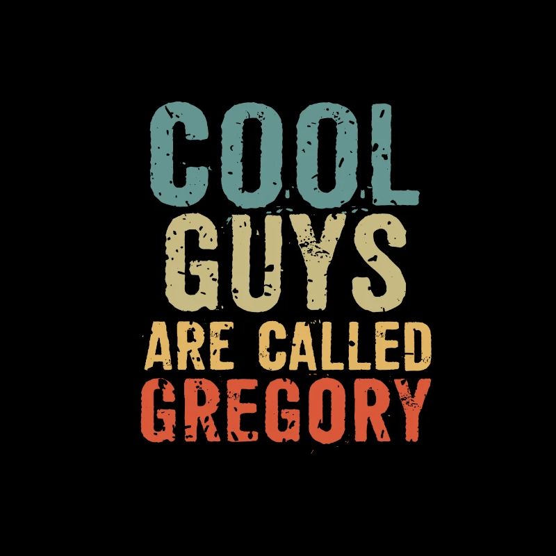 Les gars cool s’appellent gregory