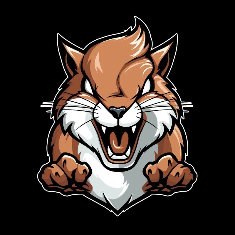 Eichhörnchen Wütend