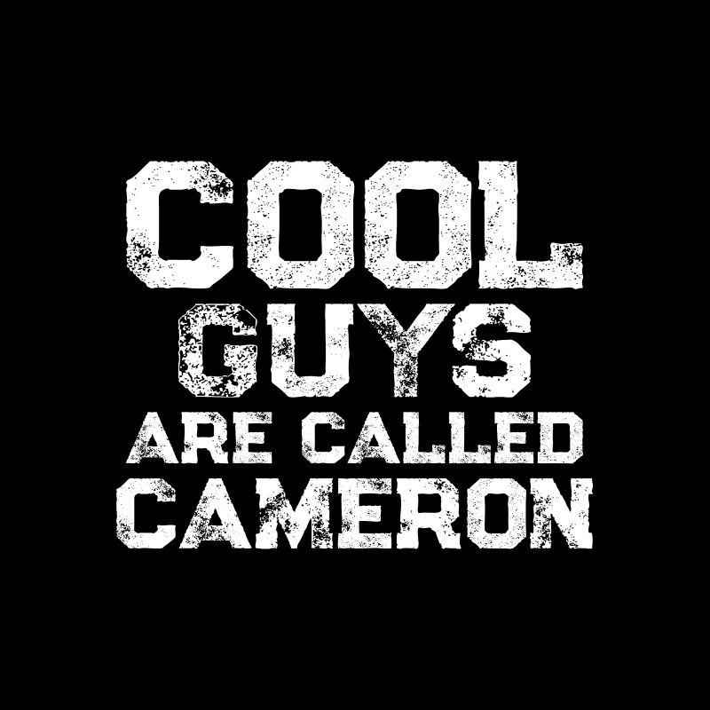 Les mecs cool s’appellent cameron