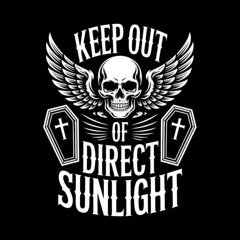 Tenir à l’abri de la lumière directe du soleil ! Vampire Goth Emo