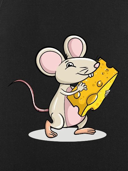 Mouse holding Cheese