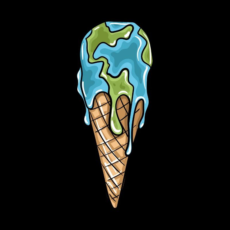 Melting World Ice Cream Cone