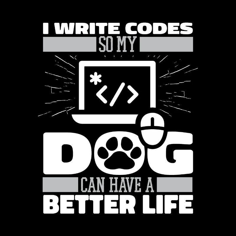 Entwickler Coder Programmierer Hund
