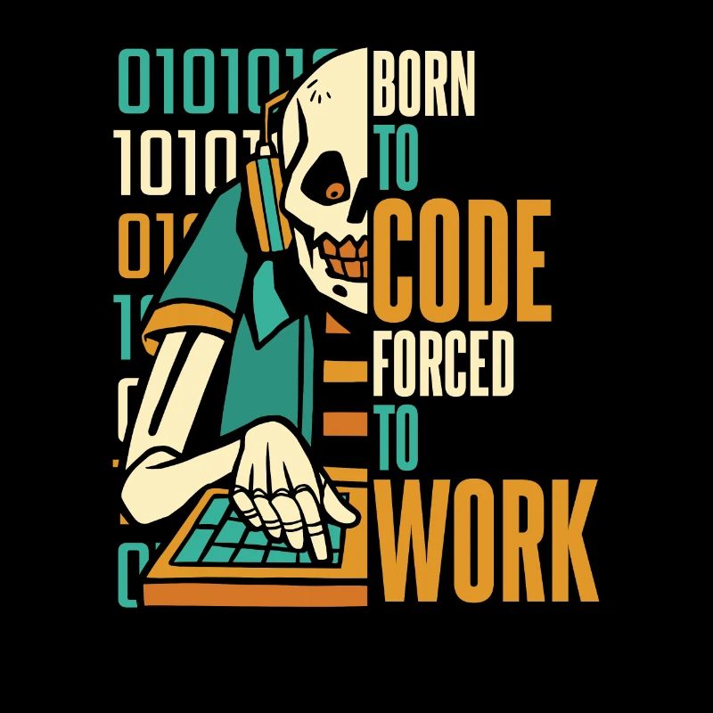 Entwickler Coder Programmierer Schädel