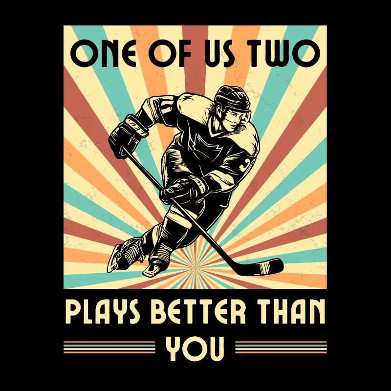 Einer Von Uns Beiden Spielt Besser Eishockey