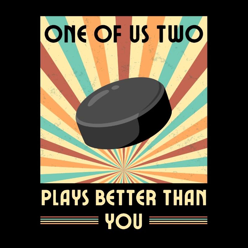 Einer Von Uns Beiden Spielt Besser Eishockey