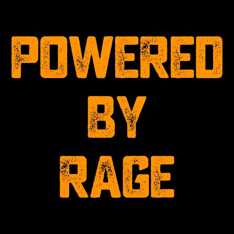 Powered by Rage Motivation Geschenk