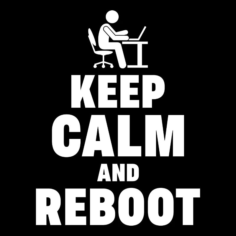 Keep Calm and Reboot Admin Sysadmin Geschenk