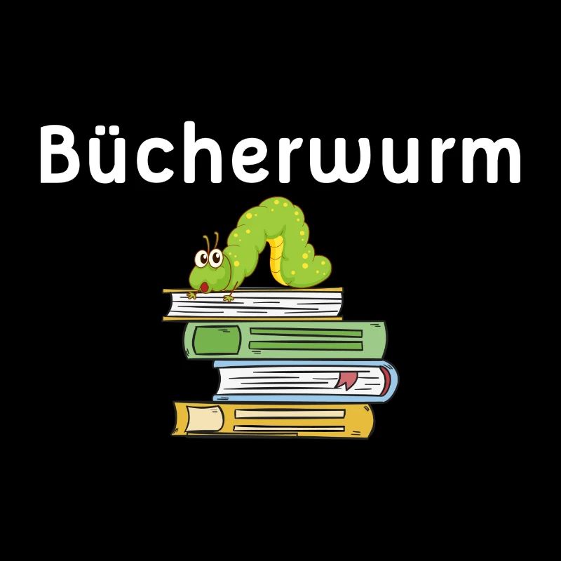 Bücherwurm Geschenk art