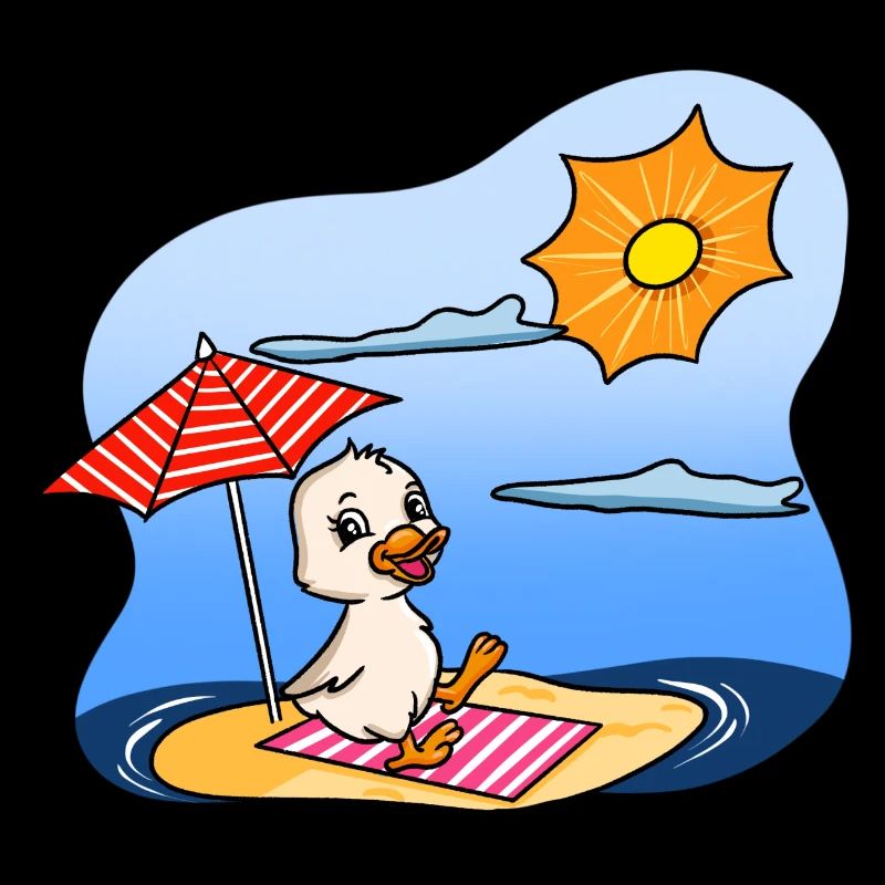 Duck Sunbathing