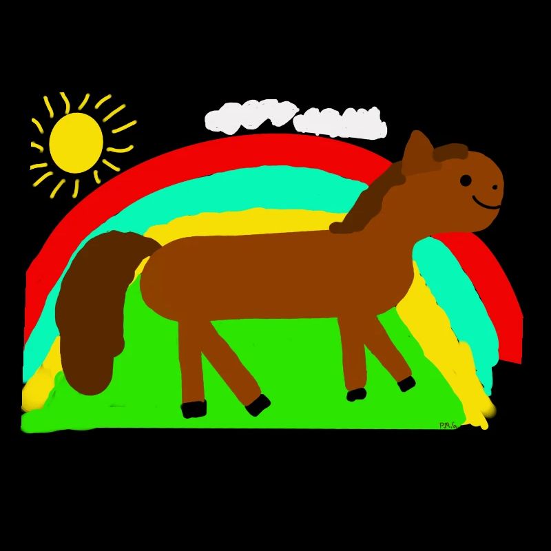 Regenbogen mit Pferd