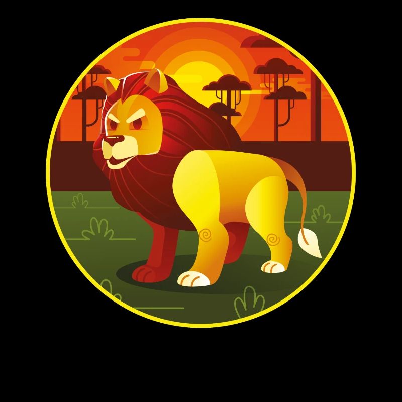 Lion Design Big Cat Big Cat Cat Fun Gift
