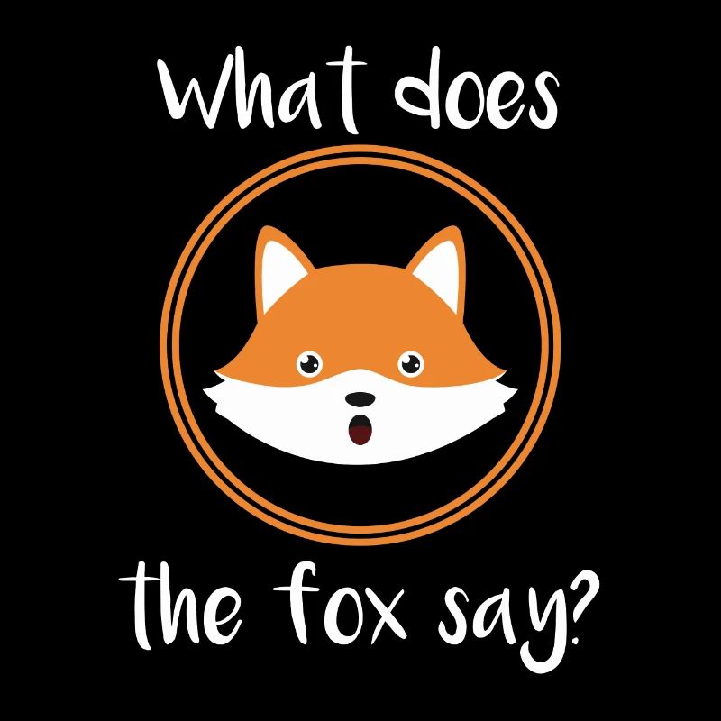 Ce que le renard dit comique idée mignonne de cadeau