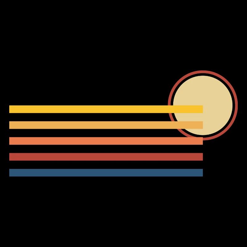 Sun stripes sun gift geometry hipster