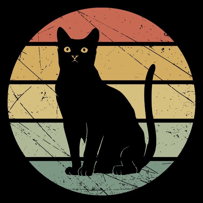 Chat chat vintage rétro