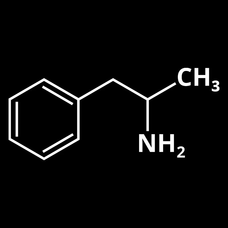 Amphetamine Molecule Speed Amphe Pep Drugs Formula