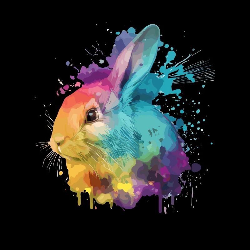 Cute little rabbit For rabbit lovers Colorful