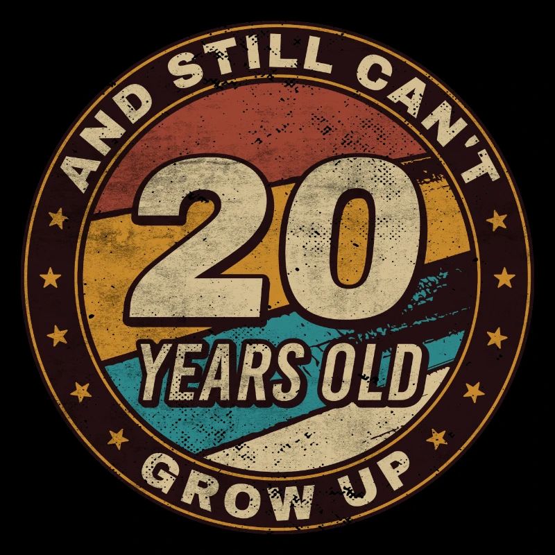 20th Anniversary Gift Retro 20th Birthday