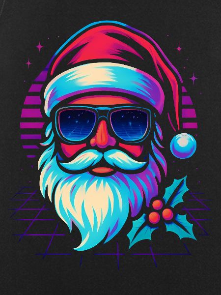Santa Claus Funny Retro Gaming