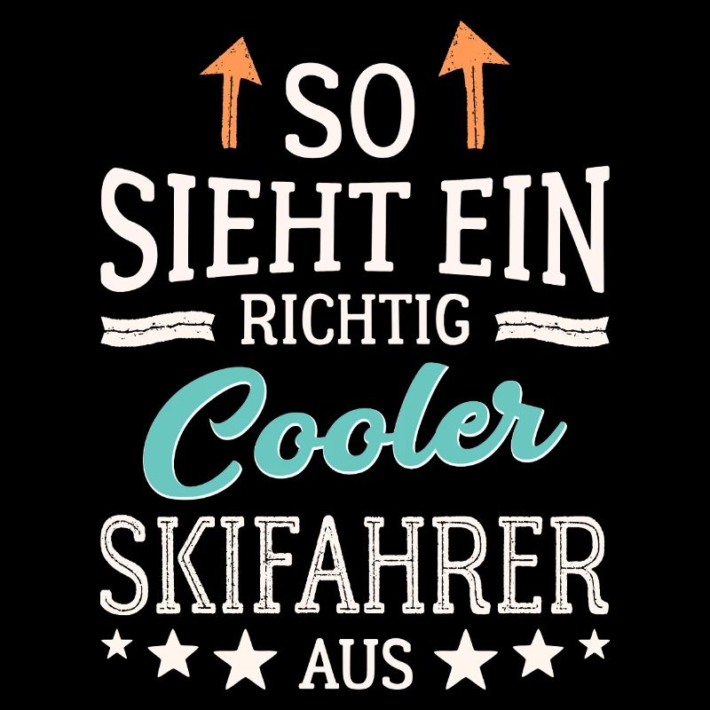 So sieht ein richtig cooler Skifahrer aus 