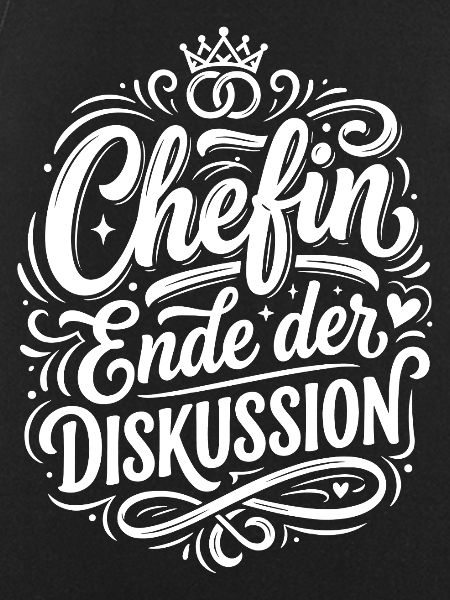 Chefin Ende der Diskussion Design