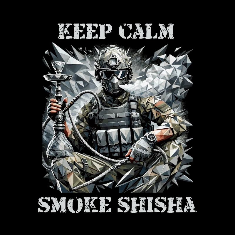 Calme sous le feu - Conception de guerrier chicha