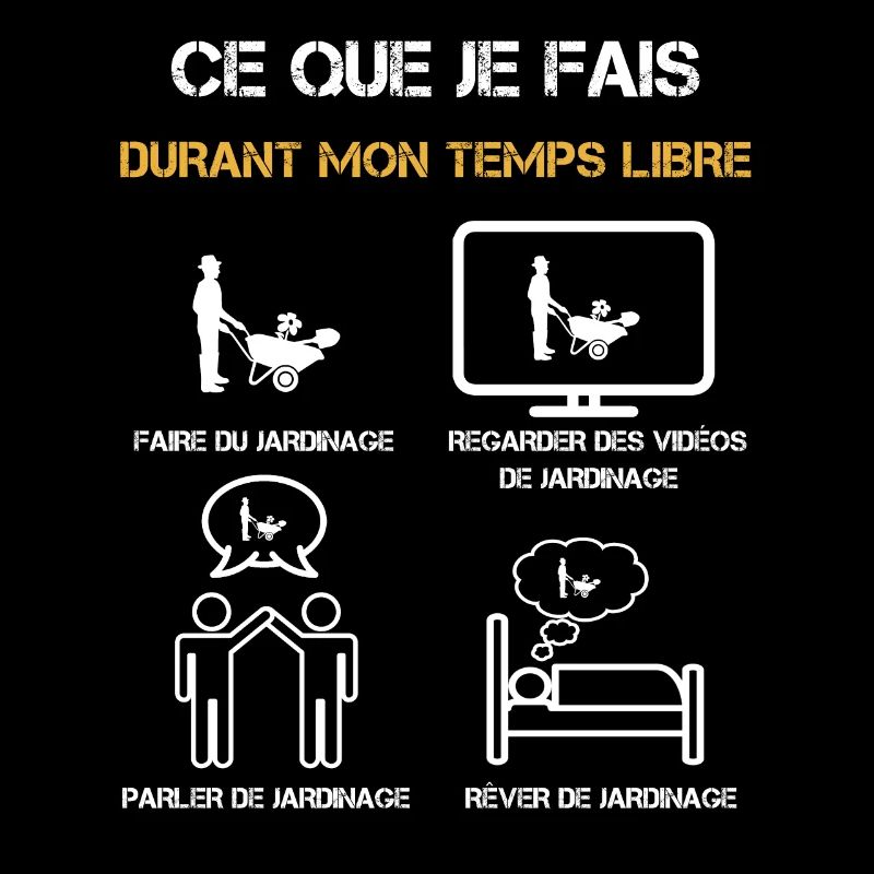 jardinage temps libre humour
