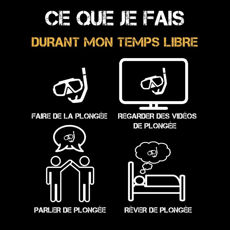 plongée tuba temps libre humour