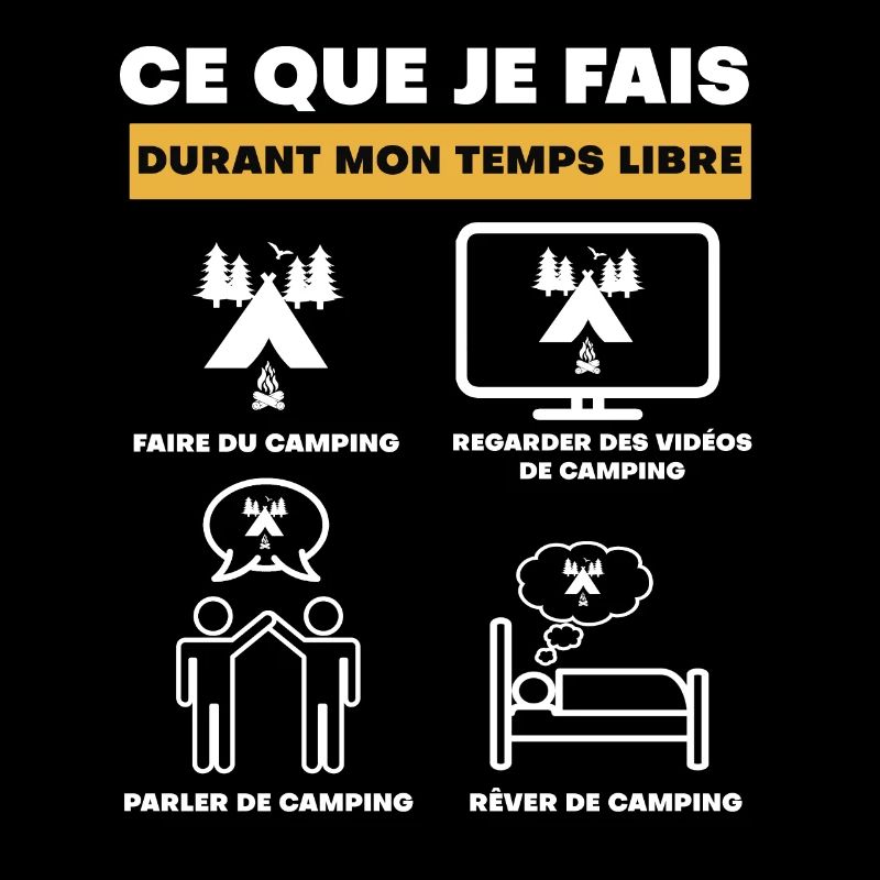 camping durant temps libre