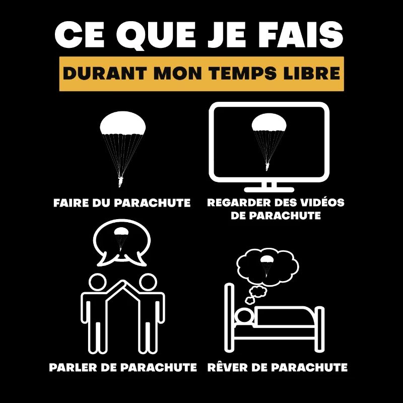 parachute durant temps libre