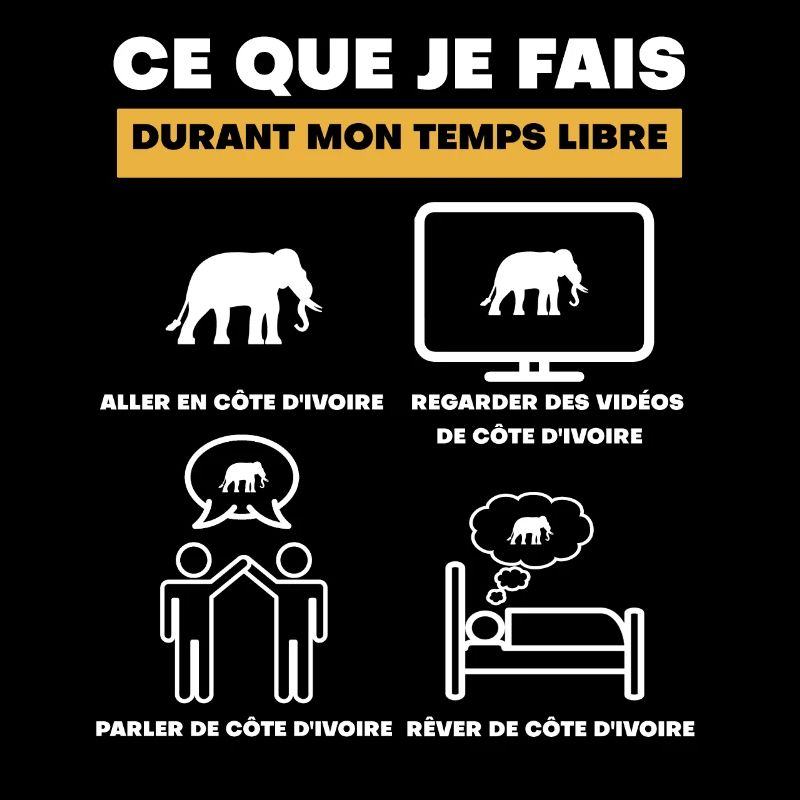 côte d'ivoire éléphant durant temps libre