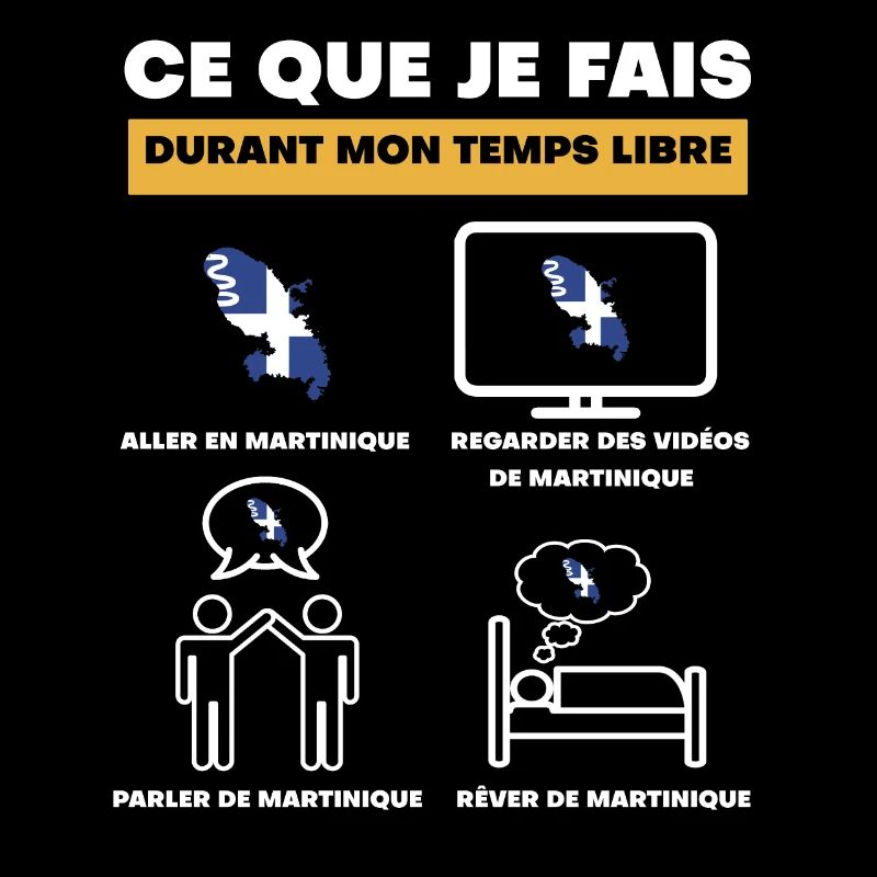 Martinique Drapeau in free time