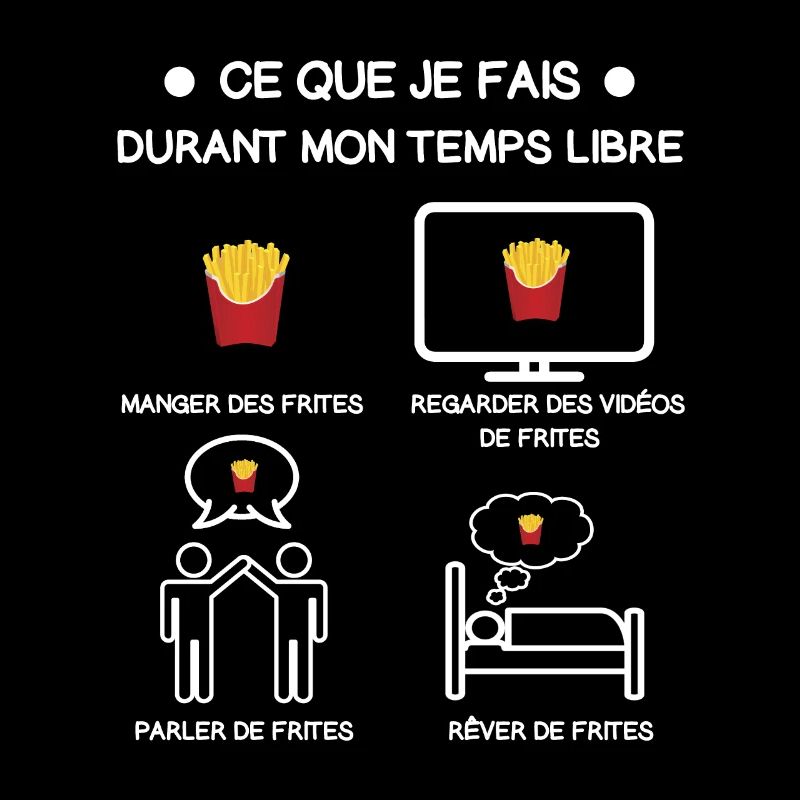 Freizeit Geschenk Pommes