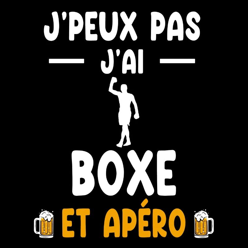 Boxer Ich kann nicht Ich boxte Mann Aperitif