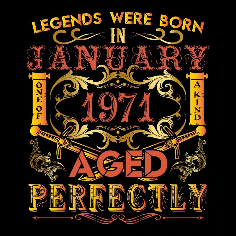 Januar 1971 - Geburtstag 1971 wurden Legenden geboren.