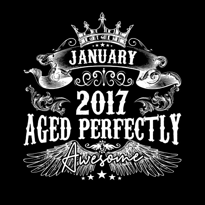 | 2017 Januar 2017 Geburtstag Perfekt gealtert